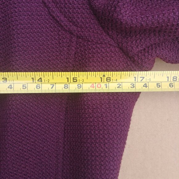 Iris Setlakwe Eggplant Maroon Moto Style Jacket Real Black Leather Size 2 - Picture 15 of 16